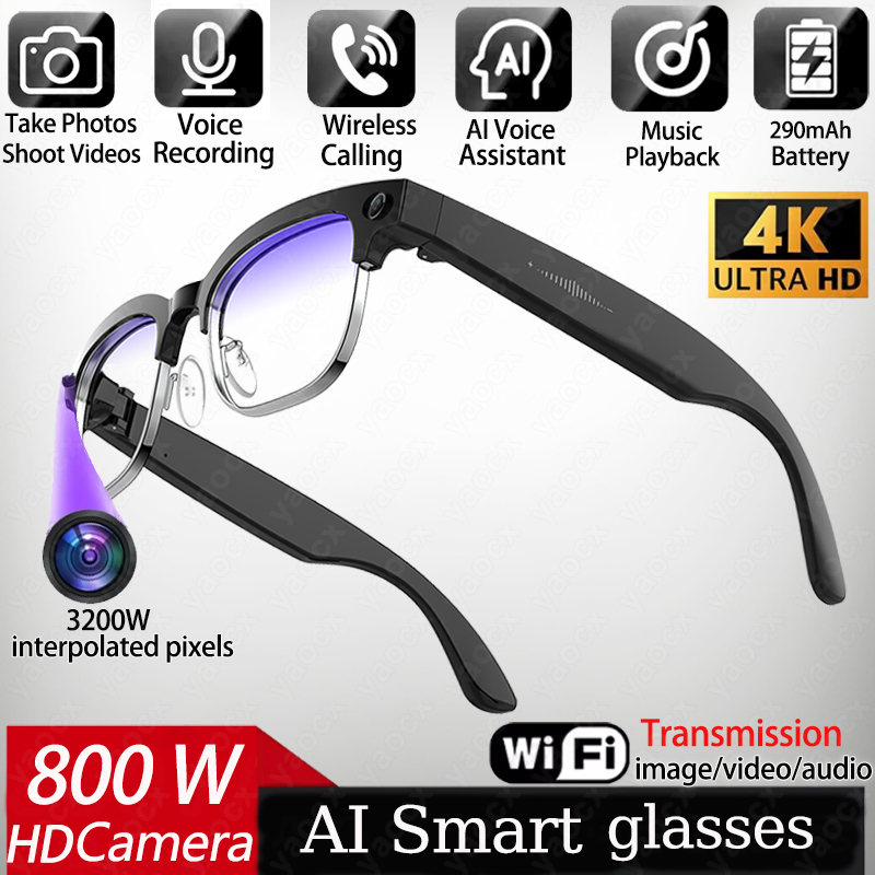 Smart Home Ai - 4K Smart AI Glasses 8MP Camera