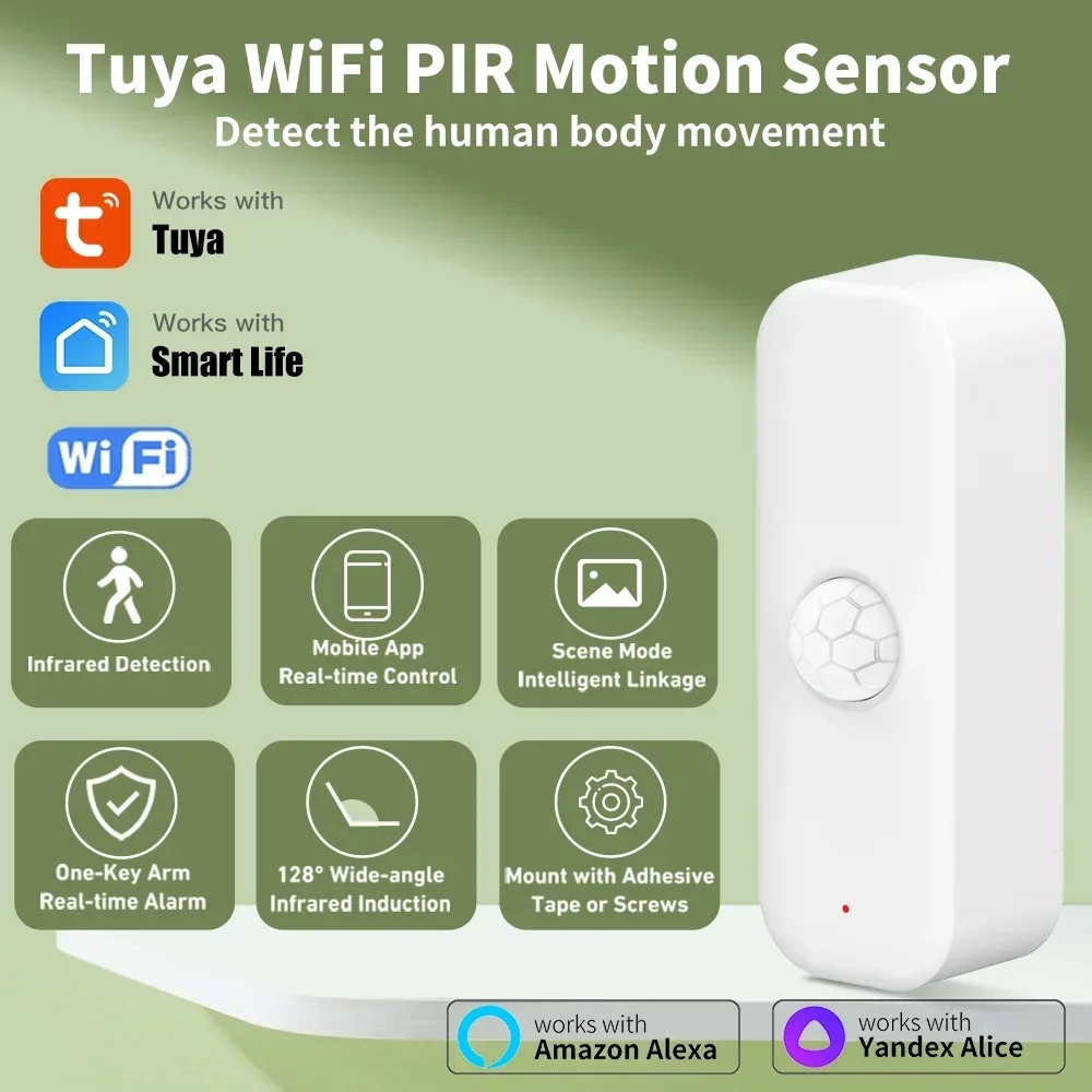 Smart Home Tools - Tuya WiFI Motion Sensor PIR Smart