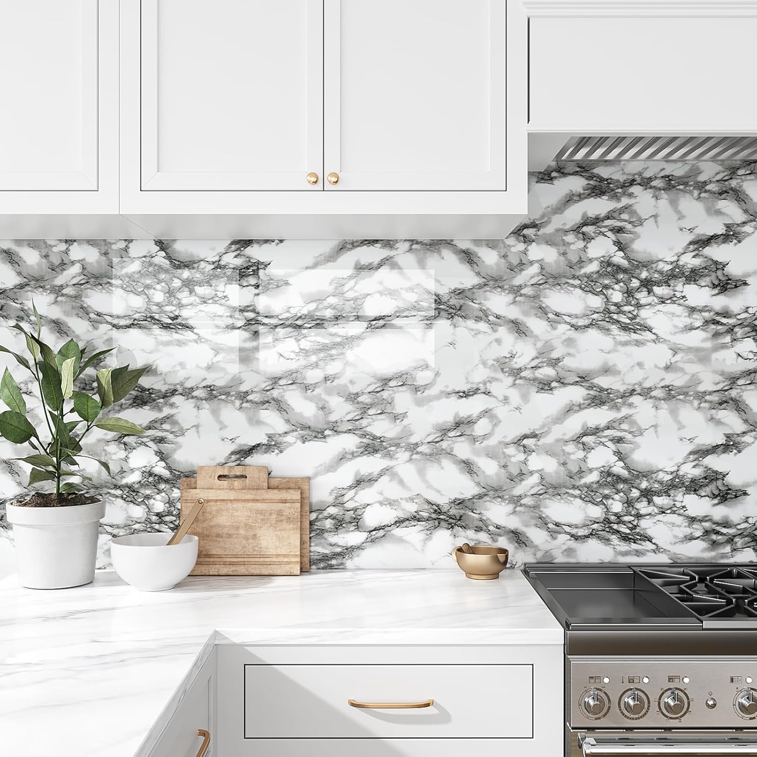 Marble Kitchen Oil-Proof Film  - огляд і ціна Smart Home Film