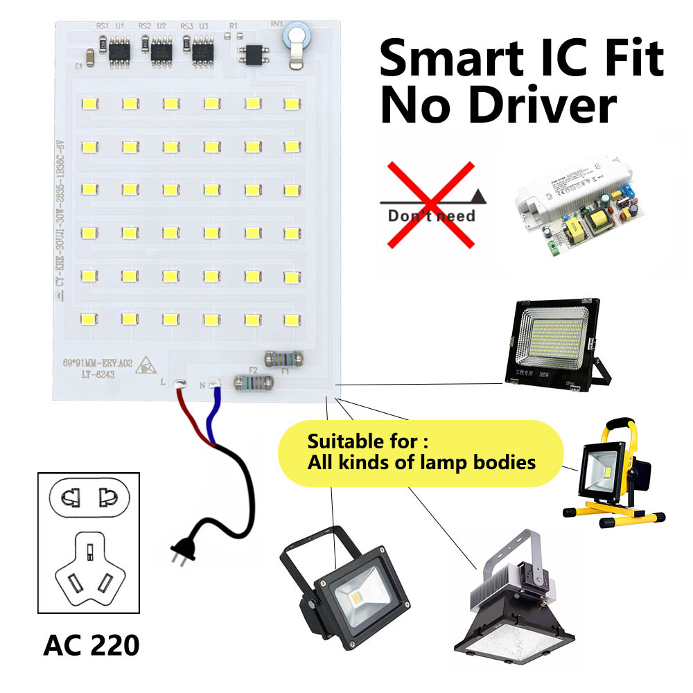 LED COB Lamp Bead 10W 20W 30W  - огляд і ціна Smart Bulb