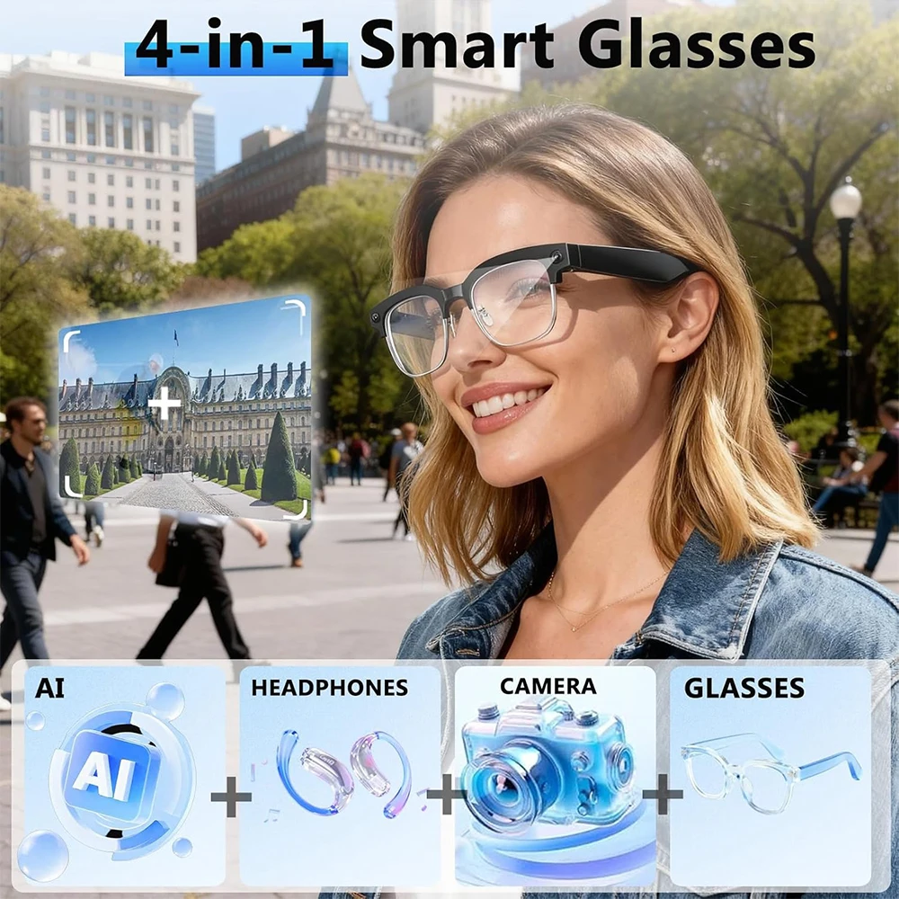 4K Smart AI Glasses 8MP Camera - огляд і ціна Smart Home Ai