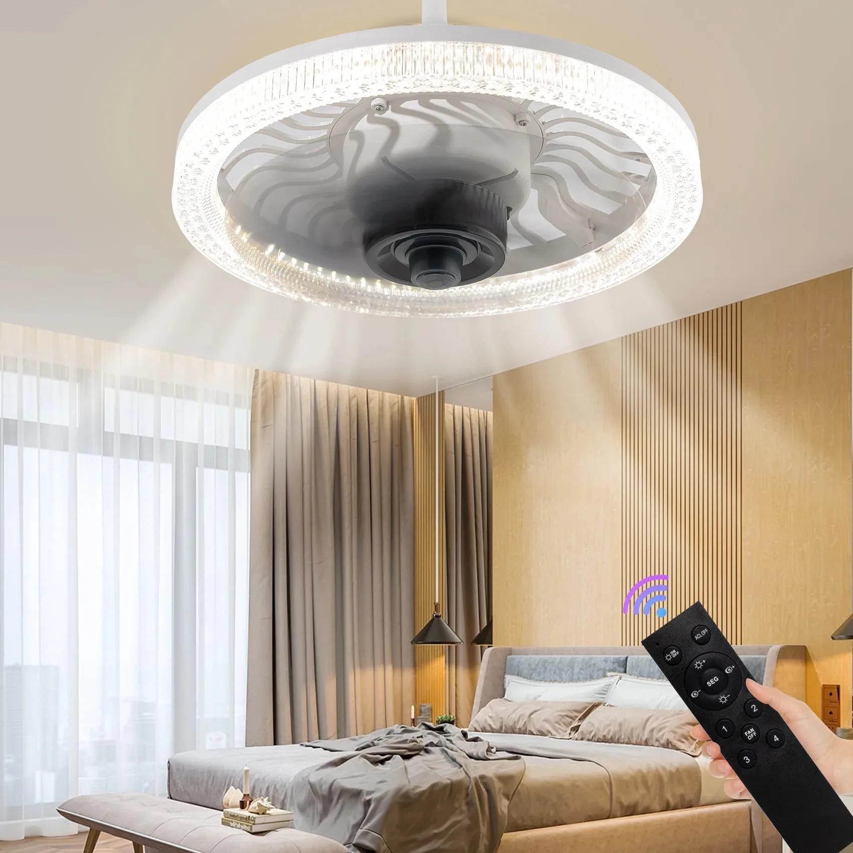 Smart LED Ceiling Fan Light wi - огляд і ціна Smart Bulb