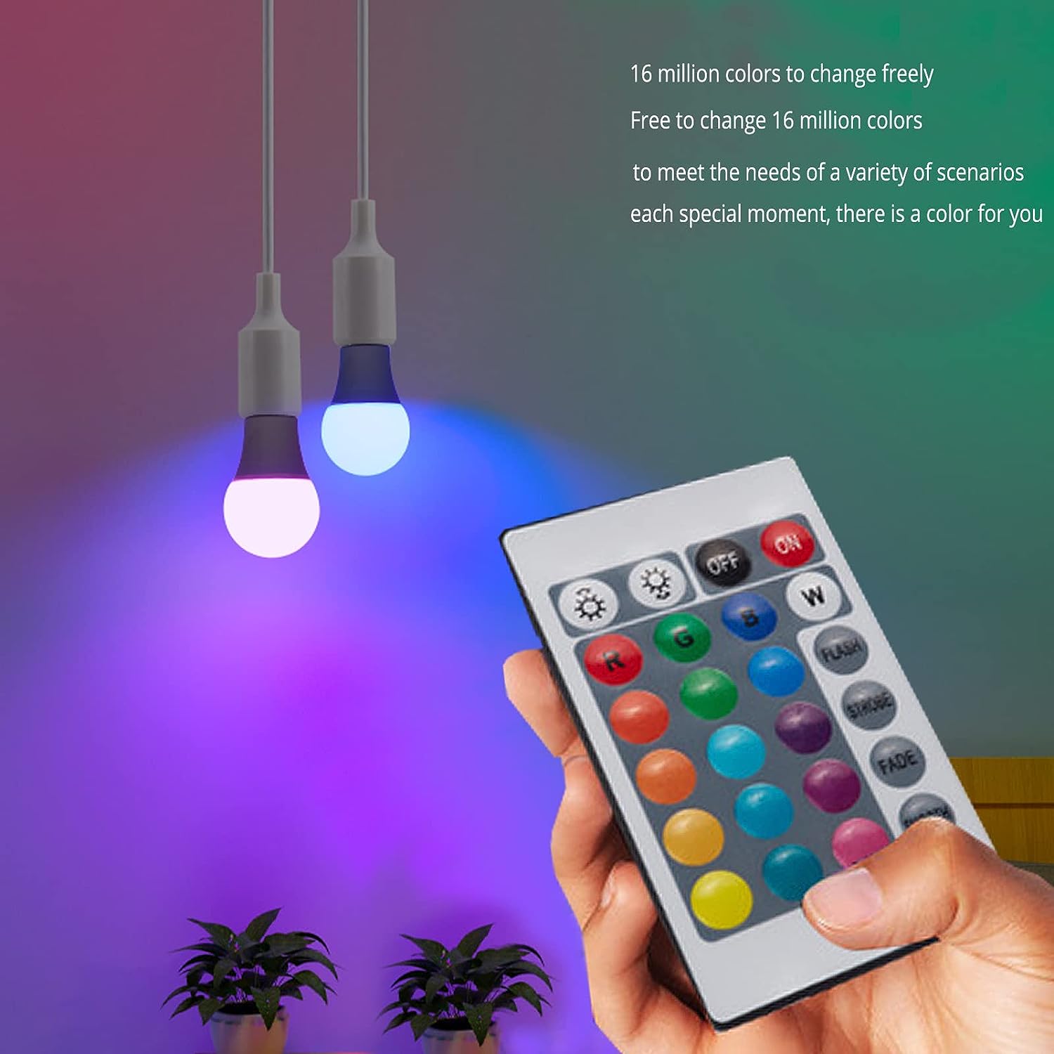 E27 220V 16 Colors RGB Bulb LE - огляд і ціна Smart Bulb