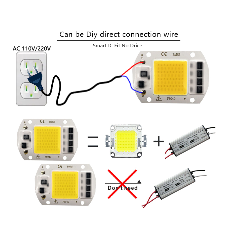 3000K 6000K LED COB Chip Light - огляд і ціна Smart Bulb