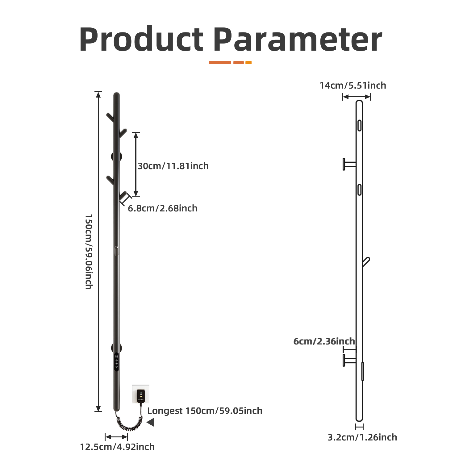 Smart Electric Towel Rack Eco- - огляд і ціна Smart Home In Us