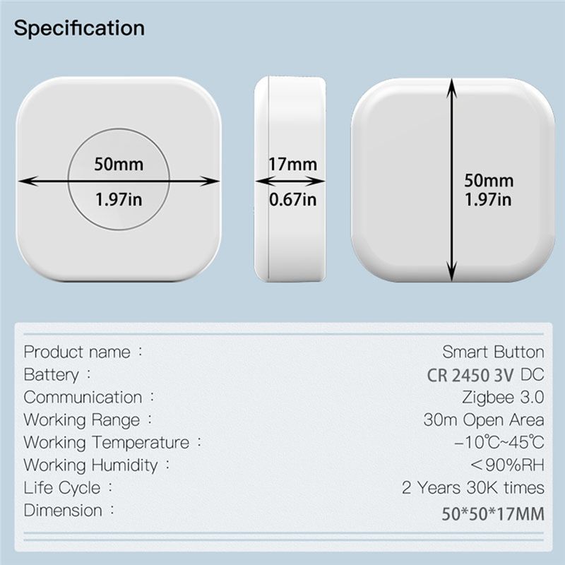 Tuya Zigbee Wireless Mini Swit - огляд і ціна Smart Home Recommendations