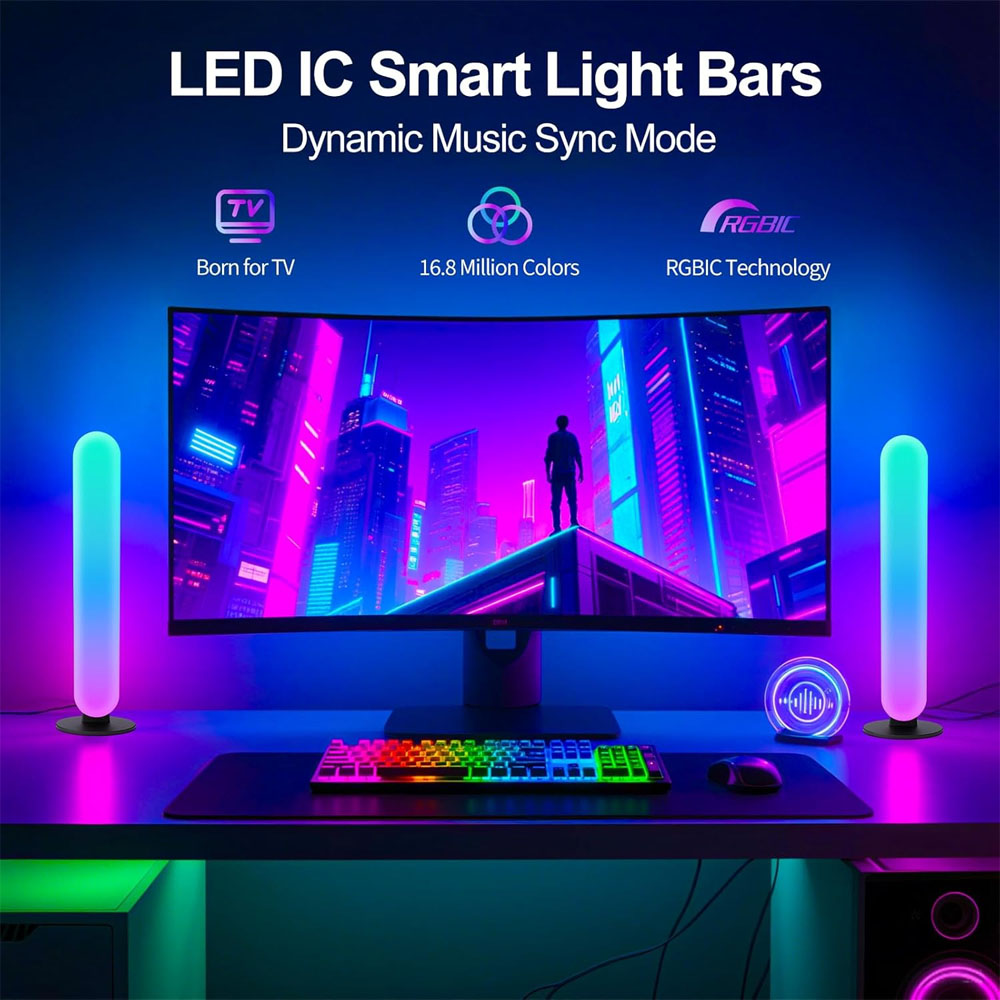 1/2/3Pcs Smart LED Light Bar,1 - огляд і ціна Smart Bulb